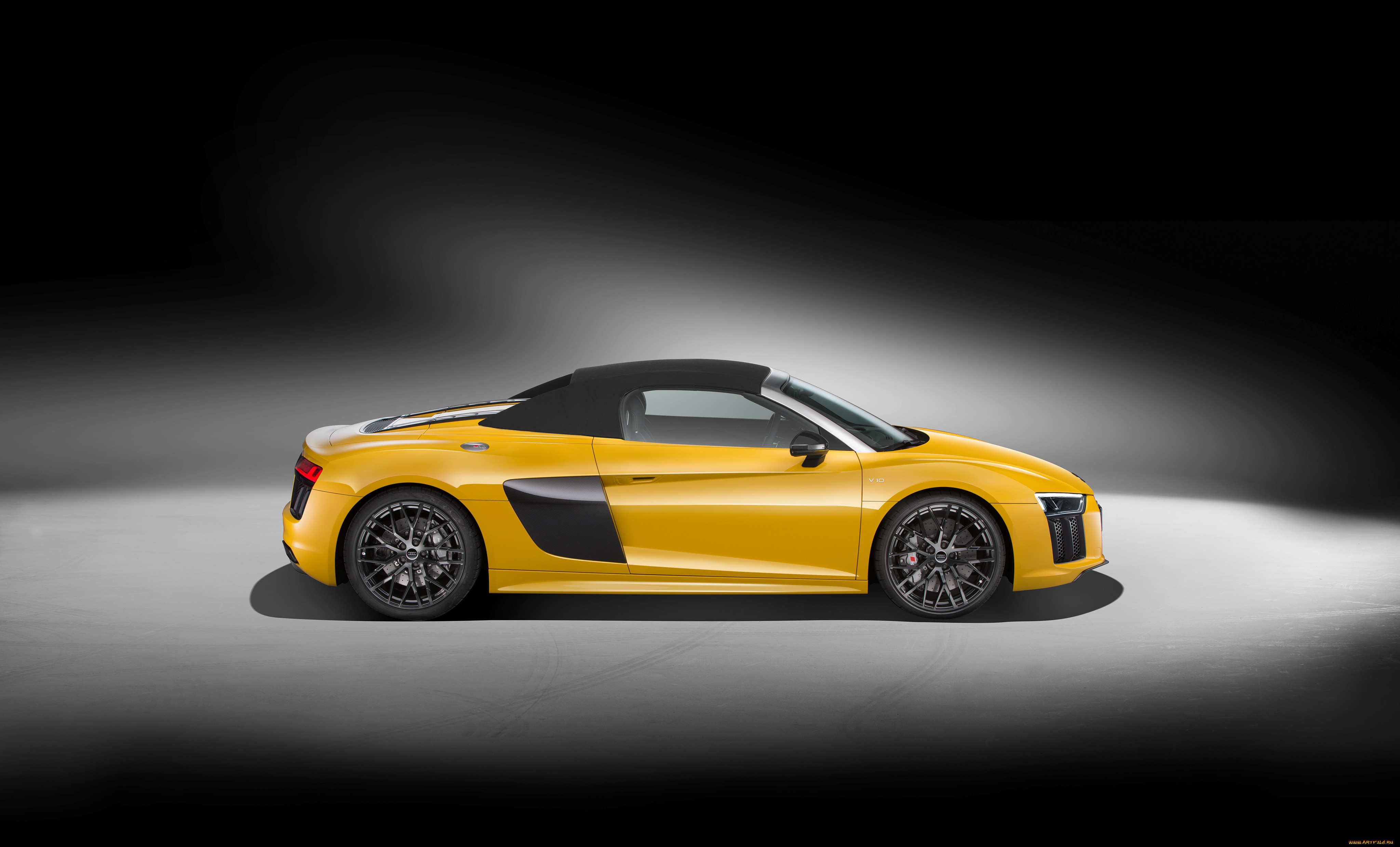 , audi, r8, spyder, v10, 2016